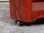 Red Attributed Karl Springer 1970s Midcentury Octagonal Bar Cart With Red Snakeskin Finish For Sale - Image 8 of 11