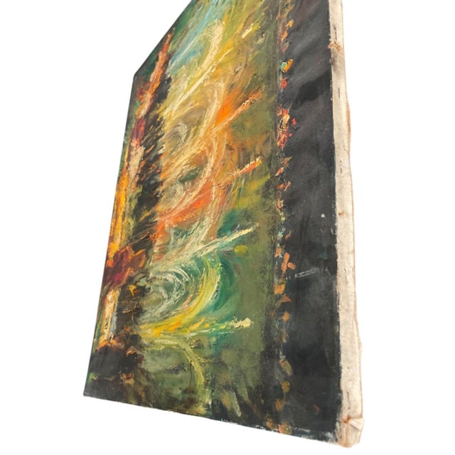 1960s Painting: Nocturnal Fountain Celebration For Sale In West Palm - Image 6 of 12