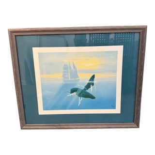 1990s Kenneth Aunchman Framed & Signed Print Numbered 222/500 For Sale