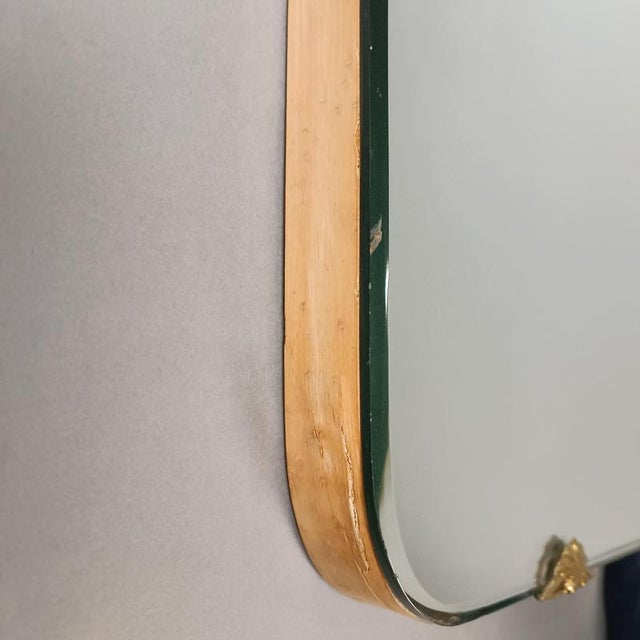 Italian Mirror in the style of Gio Ponti, 1950s For Sale - Image 6 of 7