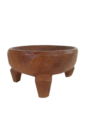 Large Tribal African Coffe Table in Carved Wood with Legs