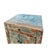 Distressed Turquoise Aqua Blue Small Cabinet End Table Nightstand For Sale - Image 4 of 6