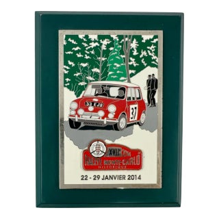 Rallye Monte Carlo Historique 2014 Car Badge Plaque For Sale
