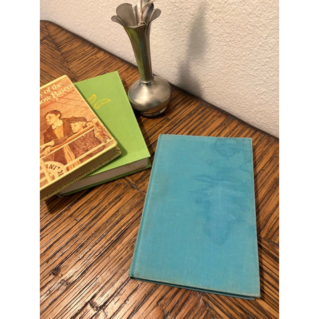 Vintage Whimsical Hobbies Hardcover Book Stack - Set of 3 - Bright Green & Blue Palette - Eclectic Modern Decor For Sale - Image 9 of 14