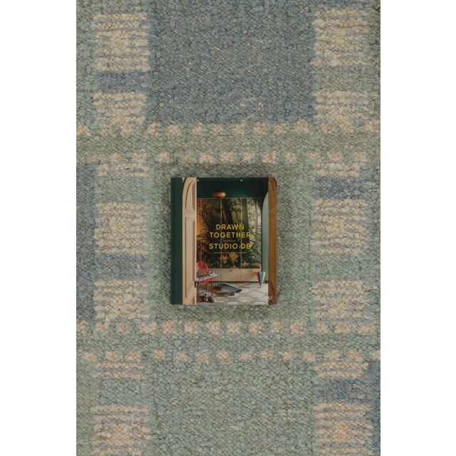Contemporary Scandinavian Style Geometric Wool Rug, by Rug & Kilim, India For Sale - Image 10 of 10