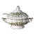 Vintage Italian Ceramic Lidded Soup Tureen With Ladle-Signed For Sale