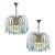 Vintage Lady Victoria Chandelier With Iridescent Murano Glass Drop, Set of 2 For Sale