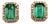 Natural Emerald Diamond Stud Earrings 14k Y Gold 1.85 TCW Certified For Sale