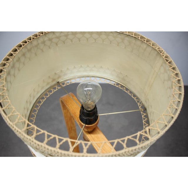 Wood Mid-Century Scandinavian Wooden Floor Lamp, 1970s For Sale - Image 7 of 14