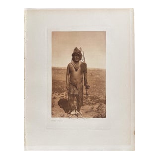 1909 Edward Curtis Numak‑mahana Photogravure — Framed in 11×14 Gallery Frame For Sale