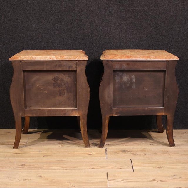 Louis XV Style Bedside Tables, France, 1970, Set of 2 For Sale - Image 4 of 13