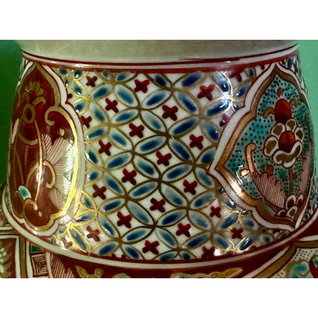 Japanese Kutani Porcelain Phoenix Vase | Meiji Period | Late 19th Century For Sale - Image 10 of 18
