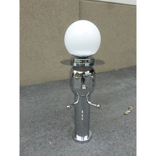 1970s 1970s Vintage Chrome Torino Style Robot Lamp For Sale - Image 5 of 7