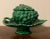 Antique 19th Century English Regency Green Pottery Sauce Tureen in the Form of a Grape Cluster and Leaf For Sale - Image 12 of 13