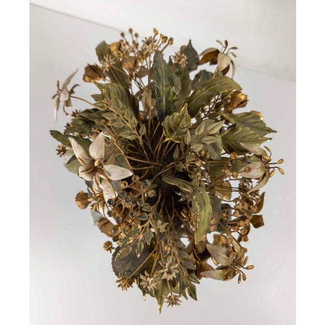 Metal Mid-Century Jane Hutcheson for Gorham Tole Floral Planter or Jardiniere For Sale - Image 7 of 12