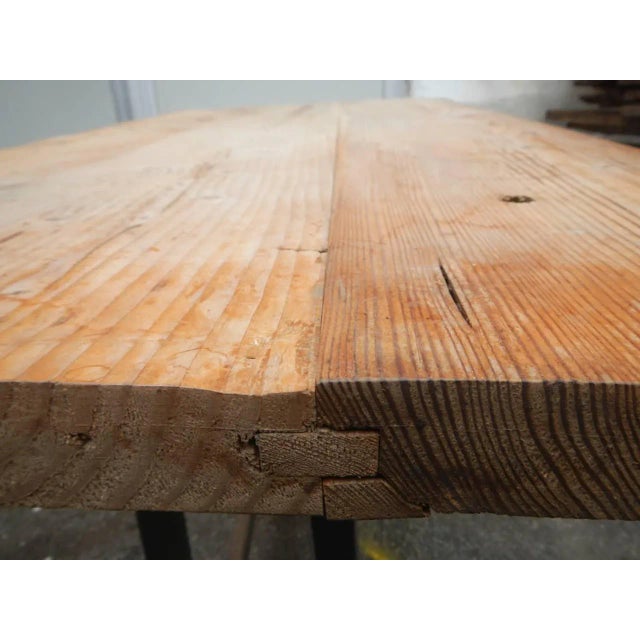 Industrial Italian Iron Work Table, 1950s For Sale - Image 3 of 11