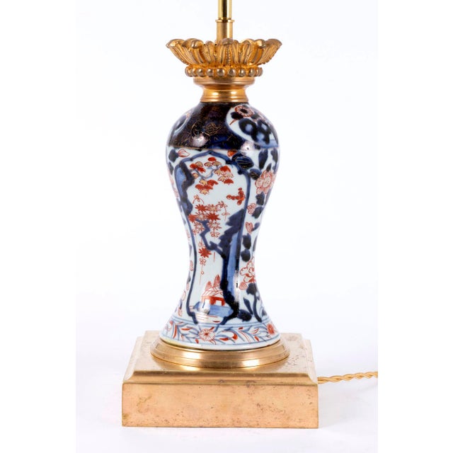Antique Imari Porcelain Lamps, Set of 2 For Sale - Image 3 of 12