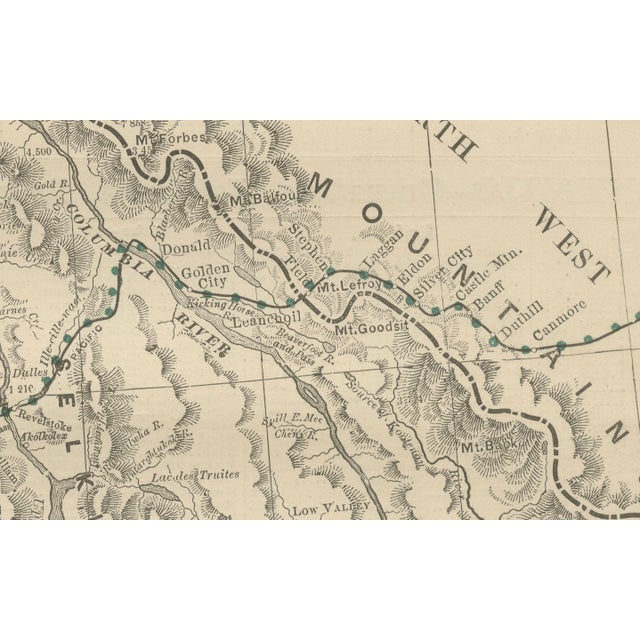 Late 19th Century Antique Map of British Columbia, 1888 For Sale - Image 5 of 12