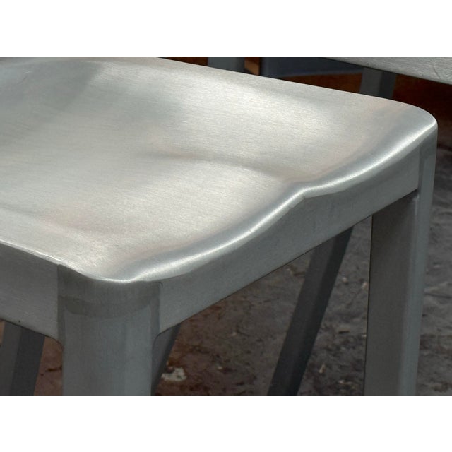 Philippe Starck for Emeco Hudson Barstools, Set of Four For Sale - Image 10 of 12