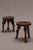 Brown Vintage French Sculptural Stools, 1960s, Set of 4 For Sale - Image 8 of 11