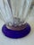 Livio Seguso, Seguso Murano Italian Art Glass Cobalt Gold Aventurine Footed Vase Sculpture For Sale - Image 16 of 18