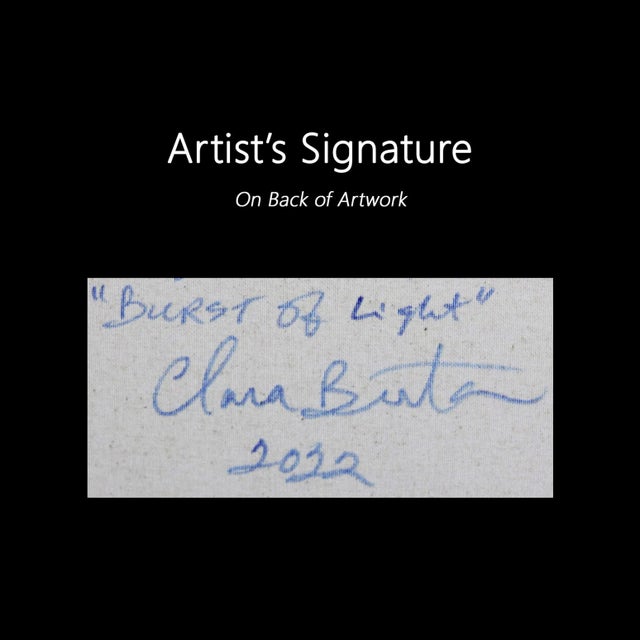 "Burst of Light" Original Artwork by Clara Berta For Sale - Image 10 of 11