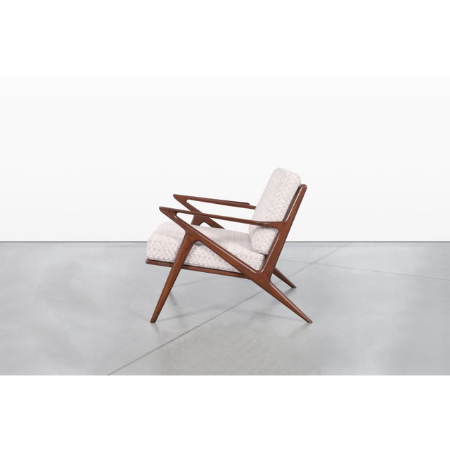 Danish Modern Walnut "Z" Lounge Chairs by Poul Jensen for Selig For Sale - Image 9 of 14