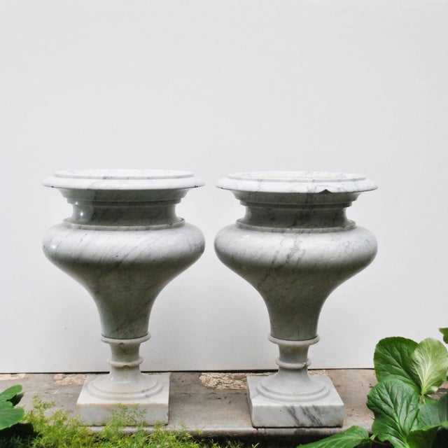 Marble Vases, 1980s, Set of 2 For Sale - Image 11 of 13