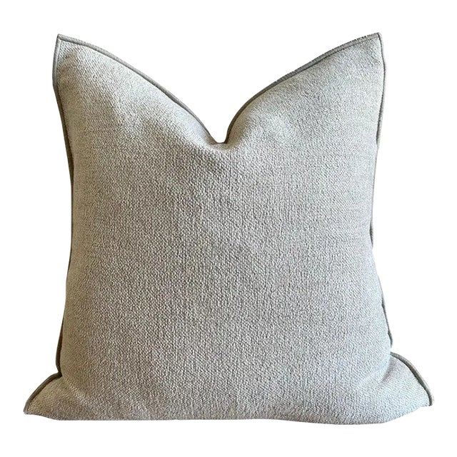 French Chenille Pillow With Down Feather Insert For Sale