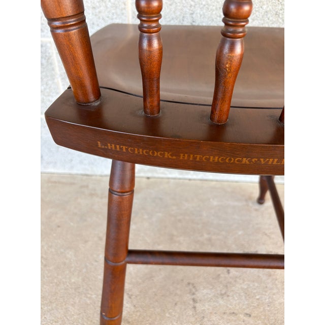 (A) Hitchcock Riverton Harvest Maple Inn Chair For Sale - Image 9 of 10