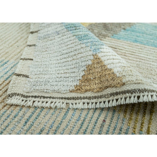 Turkish Tulu Handmade Rug 3'6" x 4'11" #20516 For Sale In Houston - Image 6 of 8