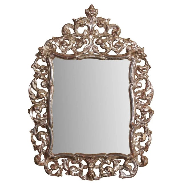 Early 20th Century Ornately Carved Italian Mirror For Sale - Image 10 of 10