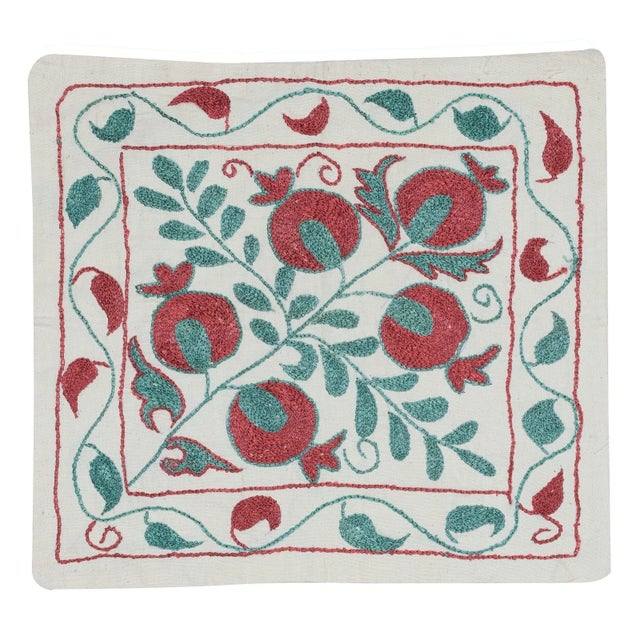 16"x18" Embroidered Cotton Cushion Cover. New Toss Pillow. Modern Lace Pillow For Sale