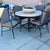 Set of Four Michael Taylor “Montecito” Outdoor Dining Chairs W/ New Raincovers For Sale In Palm Springs - Image 6 of 9