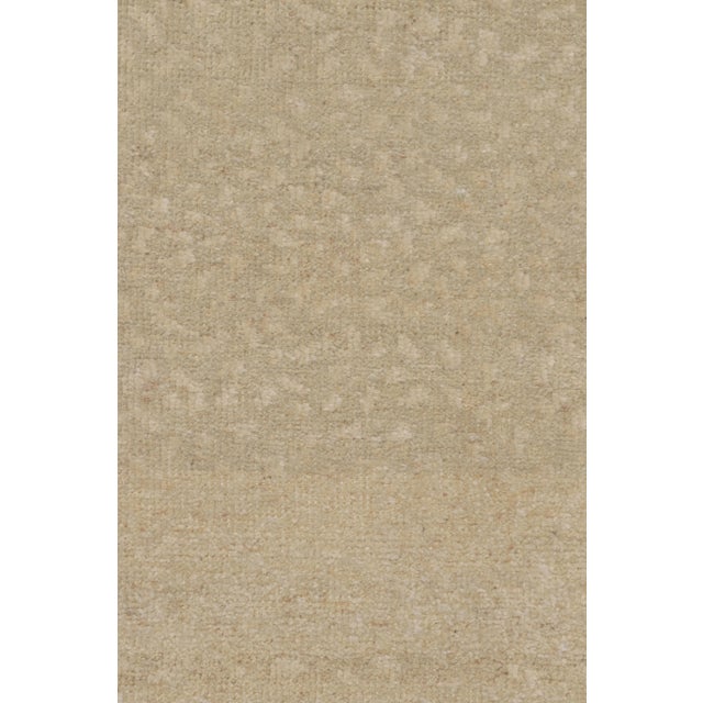 Rug & Kilim’s Oversized Contemporary Textural Solid Rug in Beige Tones - 11x11 For Sale In New York - Image 6 of 8