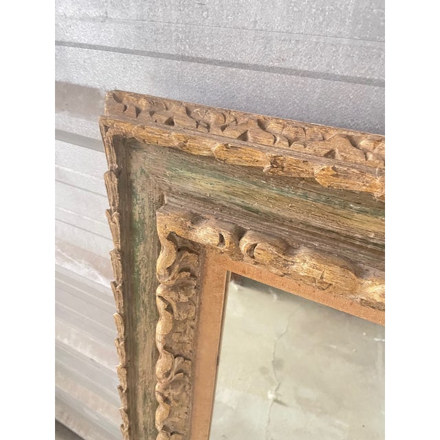 Antique Italian Beechwood Mirror For Sale - Image 4 of 11