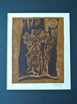 Yargo De Lucca, Inuit-Inspired Silkscreen Print, "Canada Suite Series", Ed. 6/22, 1976-1977