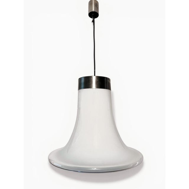 Blown Murano Glass Comare Lamp by Gino Vistosi, 1960s For Sale - Image 7 of 7