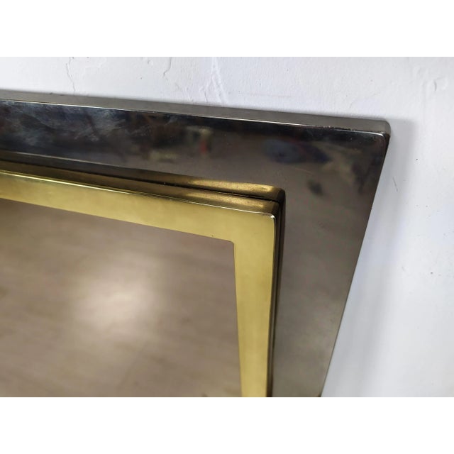 Vintage Brass Mirror, 1970s For Sale - Image 11 of 15