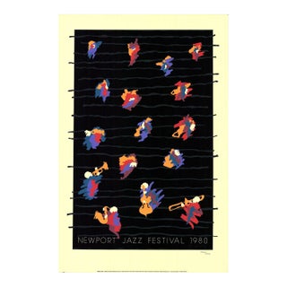 1980 John Martinez 'Newport Jazz Festival 1980' Contemporary Serigraph For Sale