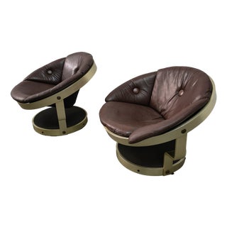 Mid-Century Lounge Chairs from Oddmun Vad, 1970s, Set of 2 For Sale