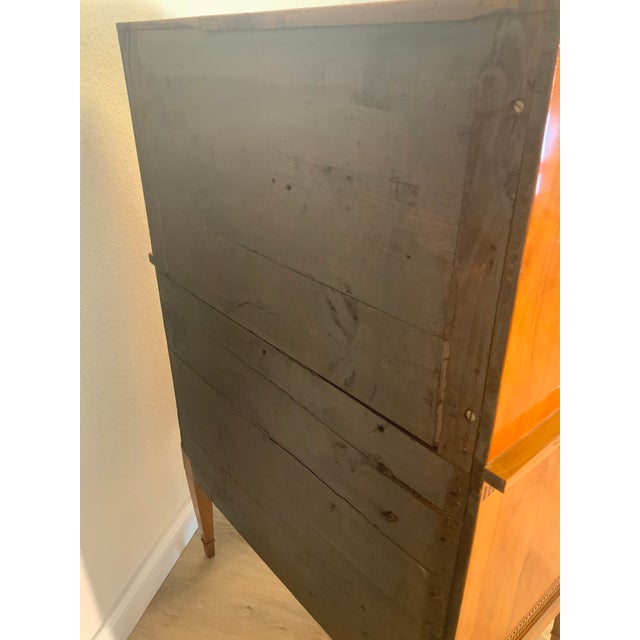 Wood Small Ladies Secretary in Apple Wood, 1800 For Sale - Image 7 of 18