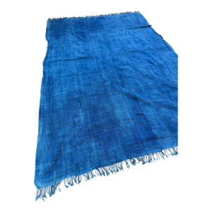 Vintage African Indigo Denim Mossi Mudcloth 66” L X 44” W Textile | No. 139