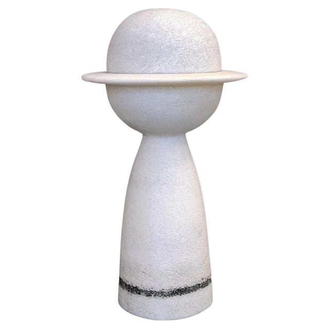 Hand Carved Marble Vessel by Tom Von Kaenel For Sale