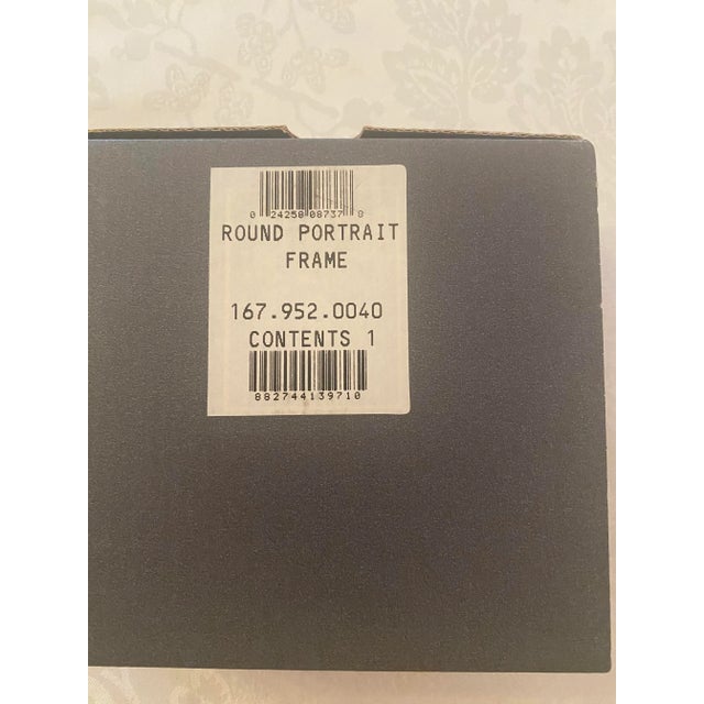 Glass Waterford Crystal Round Portrait Frame Mint Condition. For Sale - Image 7 of 12