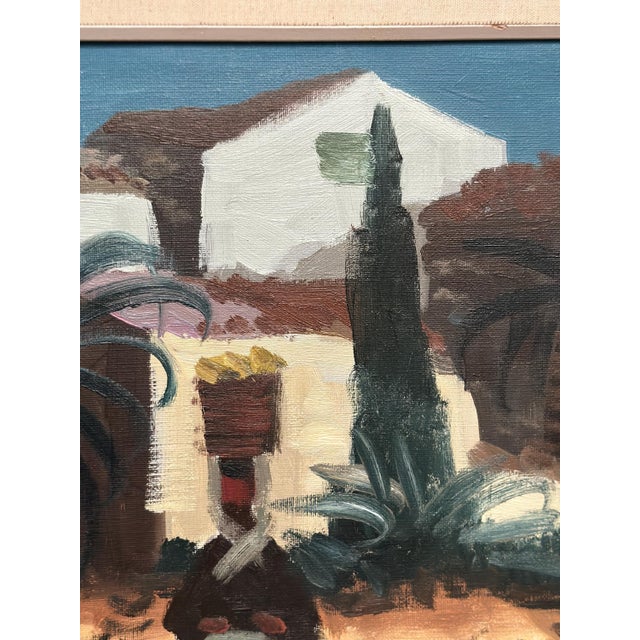 Tage Gavik, Southern European Street, 1950s, Oil on Canvas, Framed For Sale - Image 14 of 18