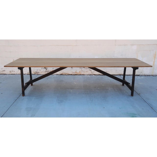 Rustic Country Dining Table Made From Rift Sawn Oak For Sale - Image 3 of 13