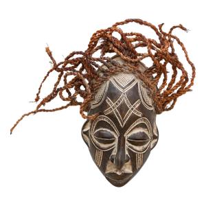 Carved Guro African Mask Zamble Spirit