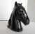 Mid-Century Modern American Deco Pair of Ceramic Black Horse Head Bookends by Abingdon Pottery, 1940s For Sale - Image 3 of 11