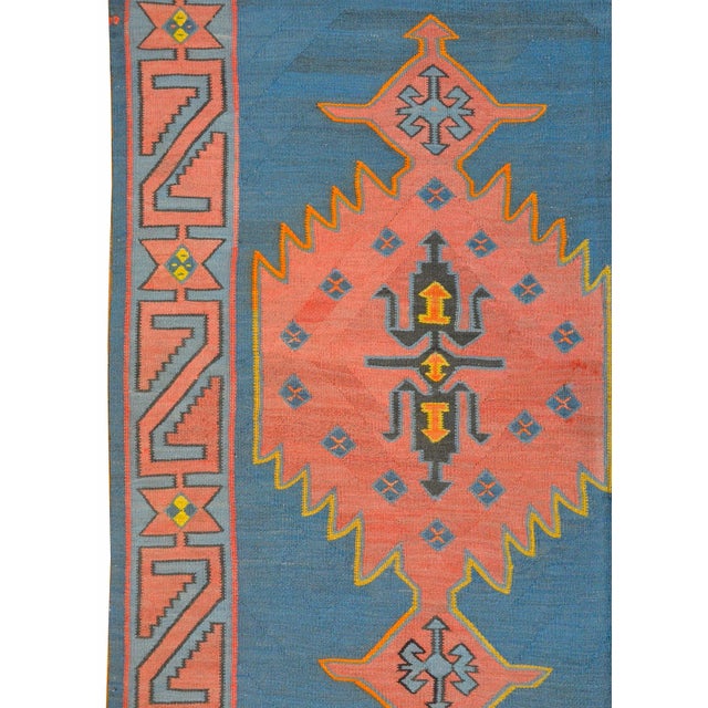 Mid 20th Century Vintage Mid Century Karebak Kilim Rug For Sale - Image 5 of 10